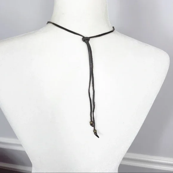 Vintage Romans 8:28 Pendant Leather Strand Necklace Unisex - Picture 5 of 9